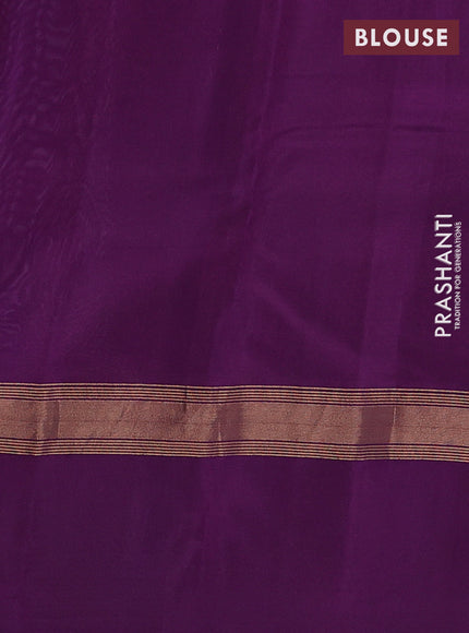 Pastel Purple & Purple Kanchipuram Silk - Buttas