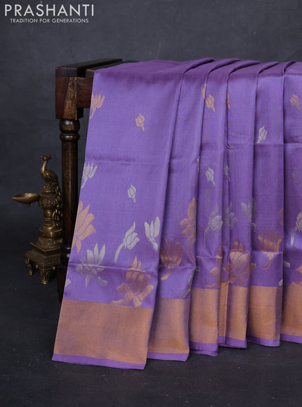 Lavender Pure Uppada Silk - Buttas