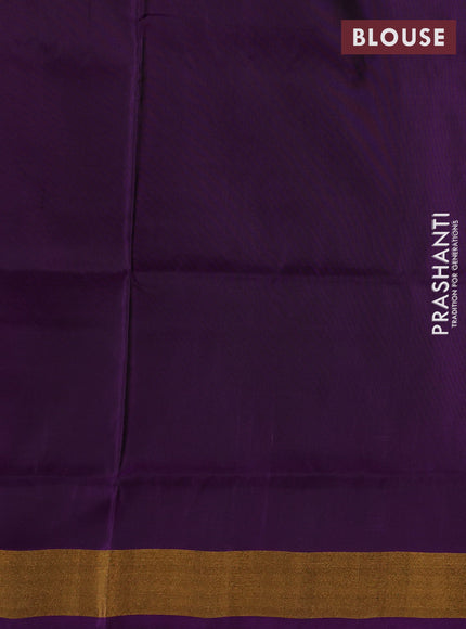 Green & Purple Pure Uppada Silk - Buttas