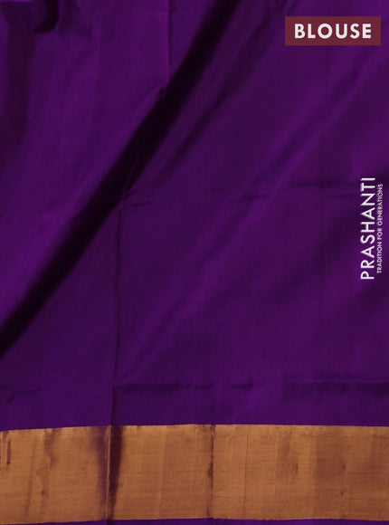 Purple Pure Uppada Silk - Buttas