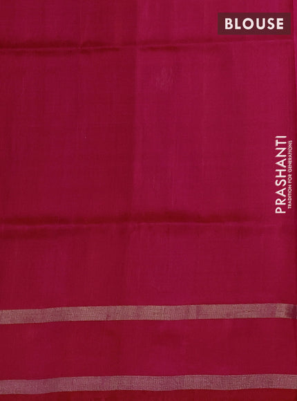 Pink Pure Uppada Silk - Buttas