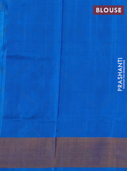 Cs Blue Pure Uppada Silk - Jamdhani Pallu