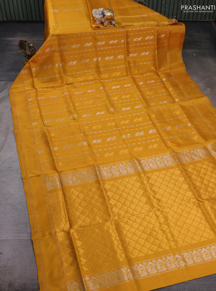 Mustard Pure Uppada Silk - Weaves