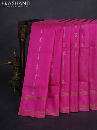 Pink Pure Uppada Silk - Weaves