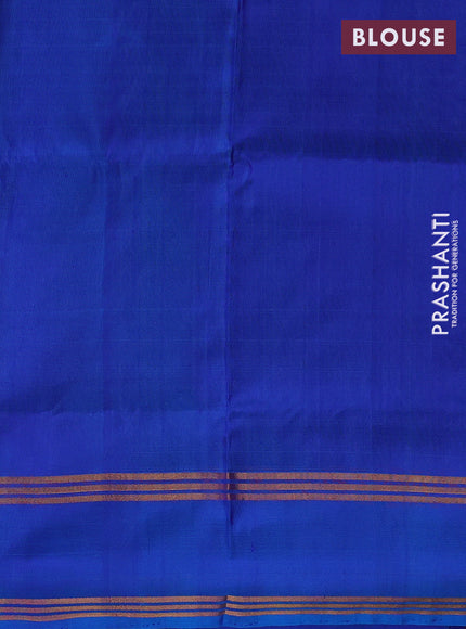Green & Blue Pure Uppada Silk - Weaves