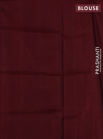 Rust  & Maroon Pure Uppada Silk - Buttas