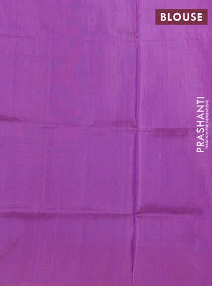 Lavender & Peach Pink Pure Uppada Silk - Coin Buttas