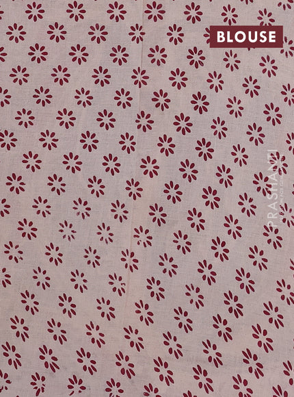 Magenta Pink & Violet Kalamkari Cotton Saree