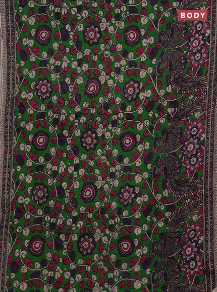 Green & Pink Kalamkari Cotton Saree