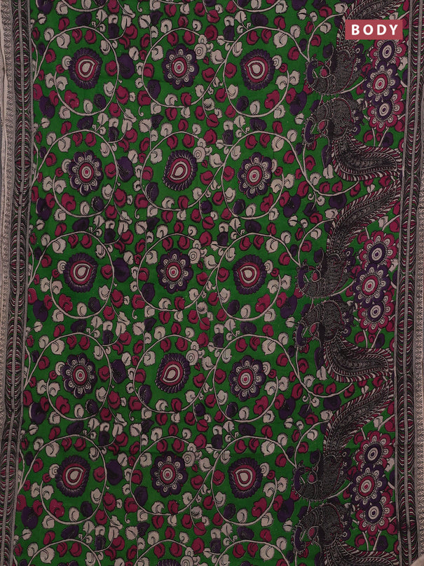 Green & Pink Kalamkari Cotton Saree