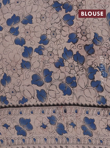 Black & Beige Kalamkari Cotton Saree