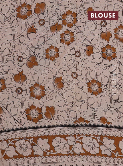Green & Brown Kalamkari Cotton Saree