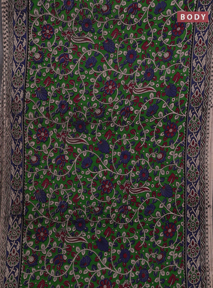 Green & Blue Kalamkari Cotton Saree