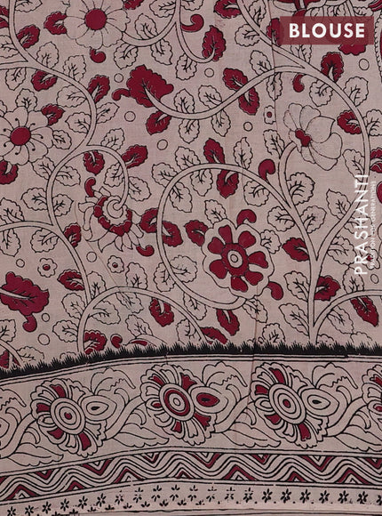 Green & Blue Kalamkari Cotton Saree