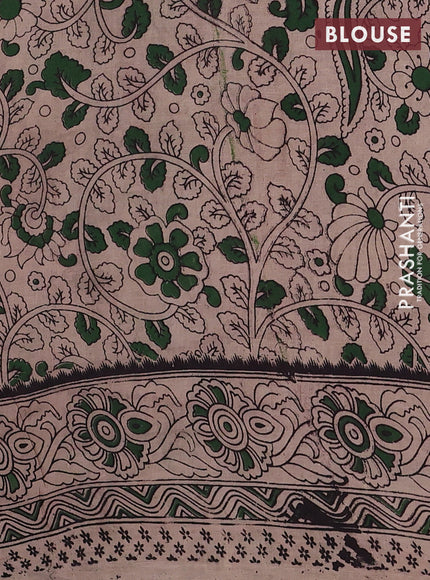 Green & Pink Kalamkari Cotton Saree