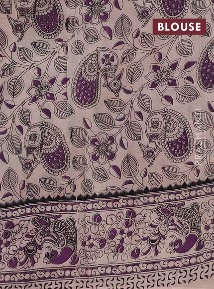 Green & Pink Kalamkari Cotton Saree