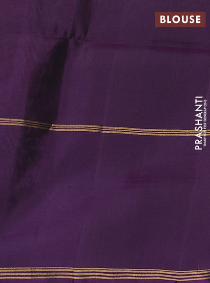 Onion Pink & Violet Pure Soft Silk Saree - Buttas