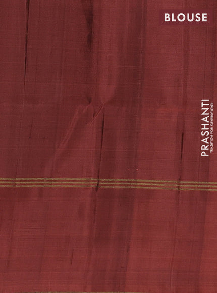 Black & Orange Pure Soft Silk Saree - Buttas