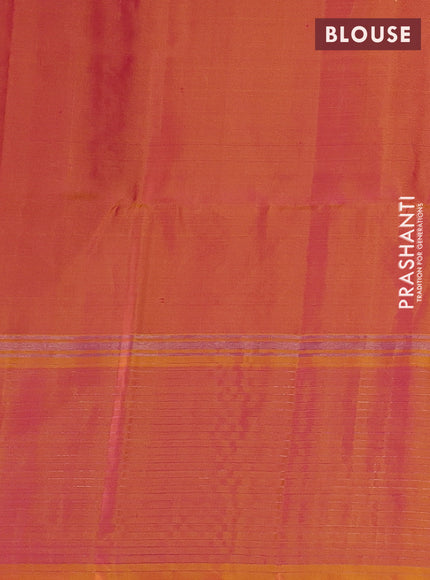 Pink & Yellow Pure Soft Silk Saree - Buttas