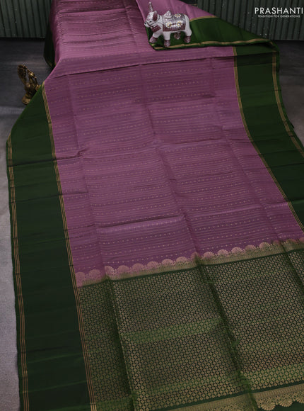 Onion Pink & Green Pure Soft Silk Saree - Buttas