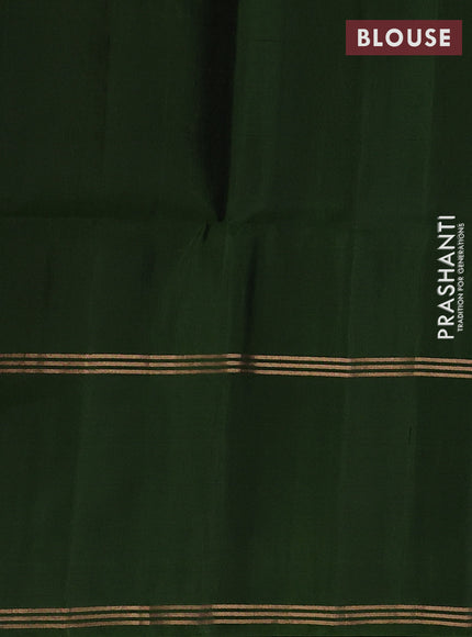 Onion Pink & Green Pure Soft Silk Saree - Buttas