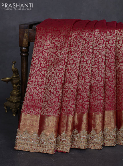 Pink Pure Kanchipuram Silk - Embroidery