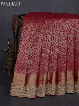 Pink Pure Kanchipuram Silk - Embroidery