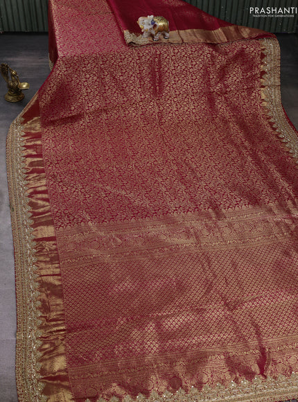 Pink Pure Kanchipuram Silk - Embroidery