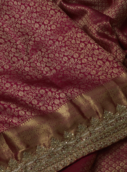 Pink Pure Kanchipuram Silk - Embroidery