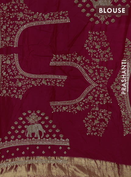 Pink Pure Kanchipuram Silk - Embroidery
