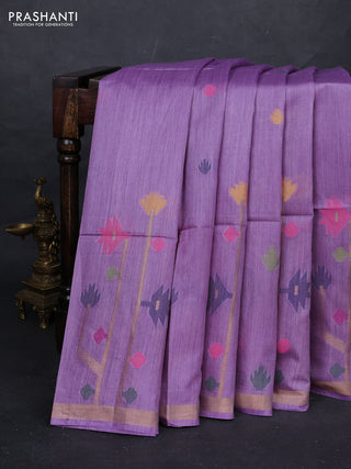 Lavender Munga Tussar Silk