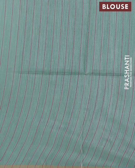 Pastel Green Munga Tussar Silk