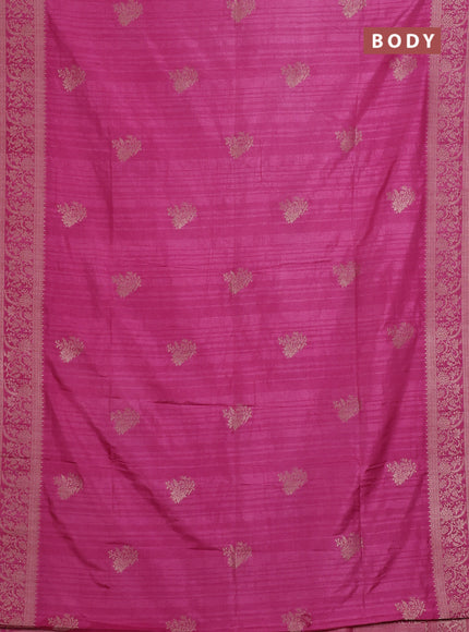 Onion Pink Semi Soft Silk Saree
