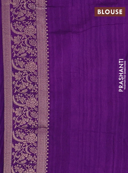 Purple Semi Soft Silk Saree