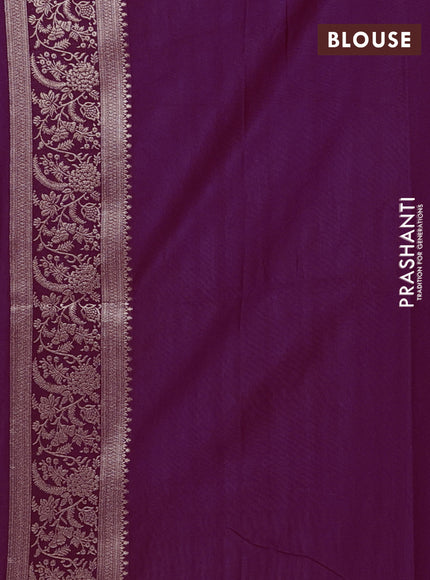 Wine Semi Soft Silk Saree