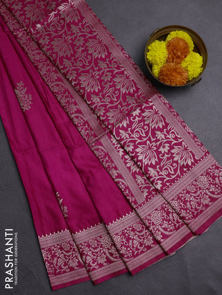 Pink Semi Soft Silk Saree