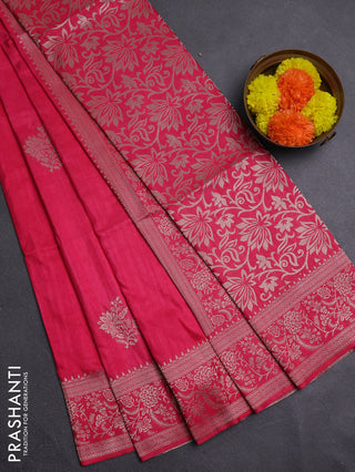 Pink Semi Soft Silk Saree