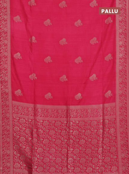 Pink Semi Soft Silk Saree