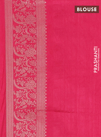 Pink Semi Soft Silk Saree
