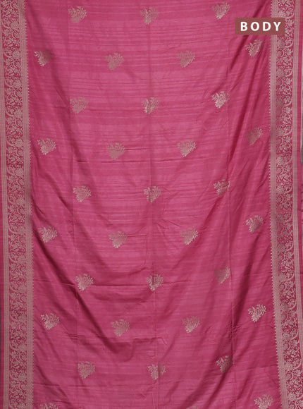 Pink Semi Soft Silk Saree
