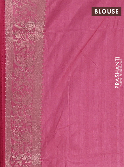 Pink Semi Soft Silk Saree