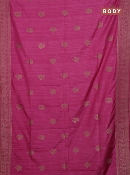 Pink Semi Soft Silk Saree