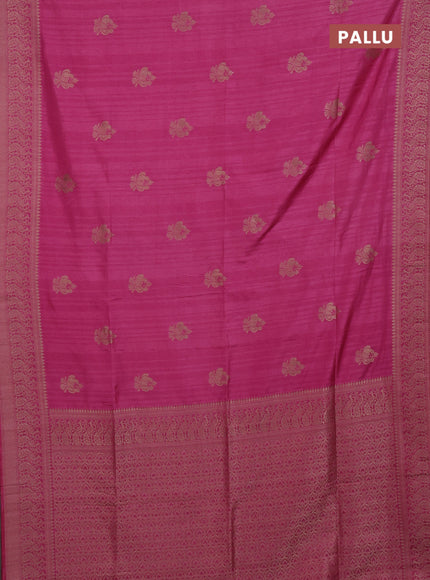 Pink Semi Soft Silk Saree