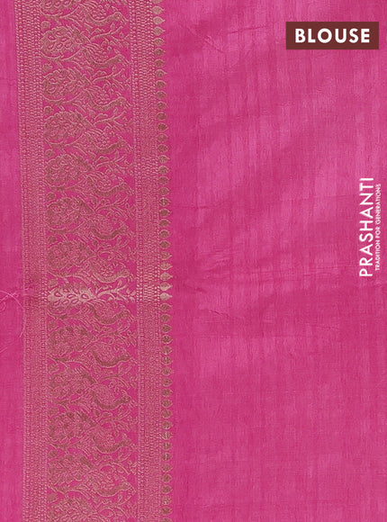 Pink Semi Soft Silk Saree