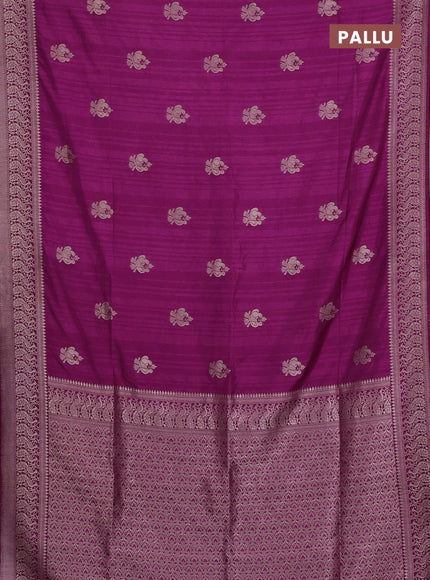 Purple Semi Soft Silk Saree