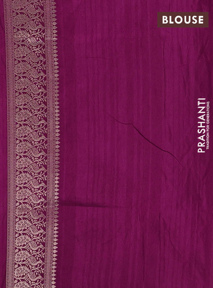 Purple Semi Soft Silk Saree