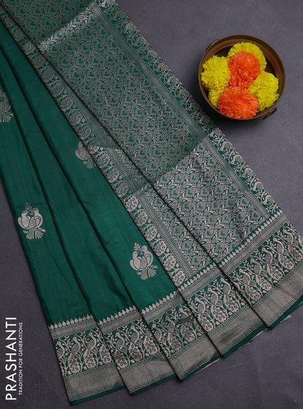 Green Semi Soft Silk Saree