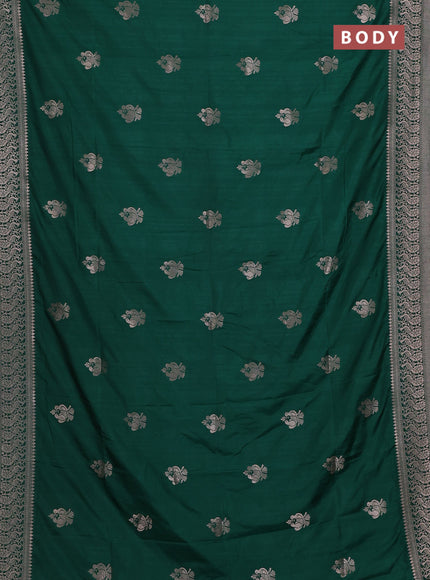 Green Semi Soft Silk Saree