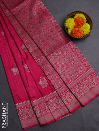 Pink Semi Soft Silk Saree