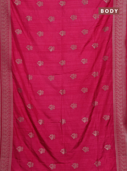 Pink Semi Soft Silk Saree